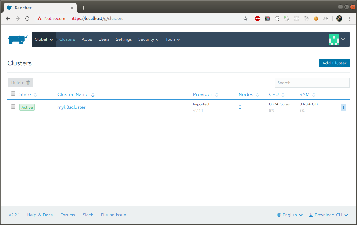 kubernetes GUI Rancher