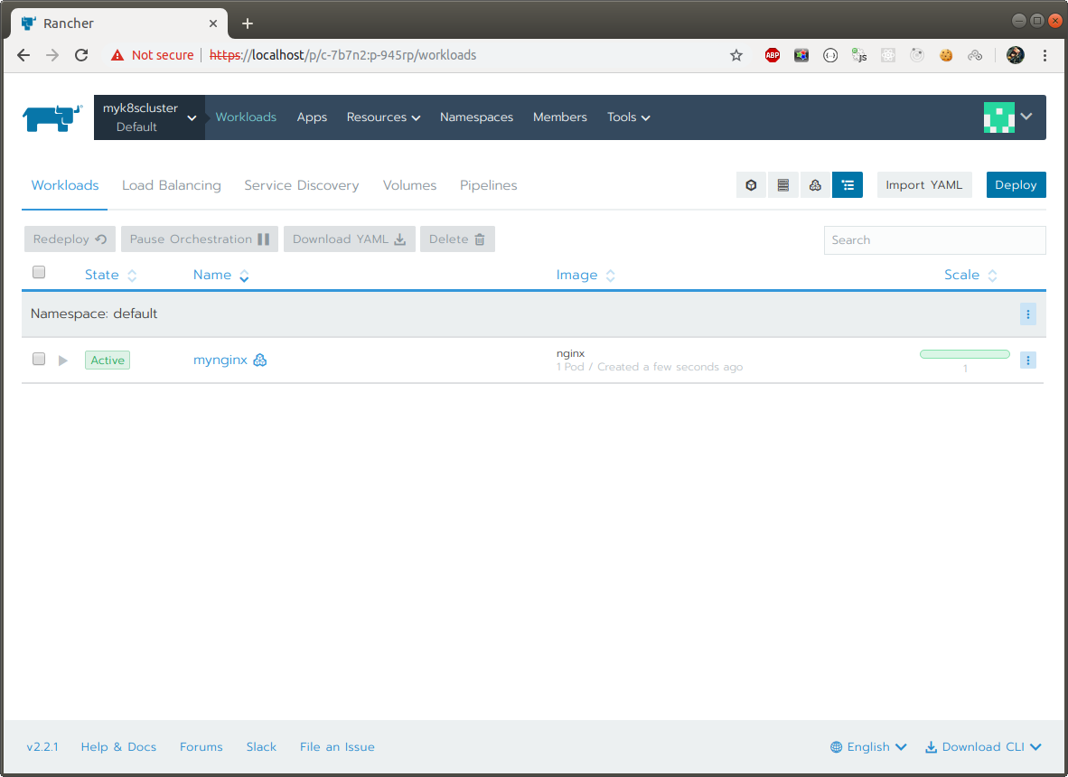 kubernetes GUI Rancher